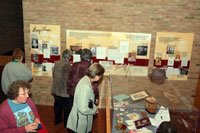 Visitors viewed the new “Betty Ford Corner” in the Library lobby on its opening night.